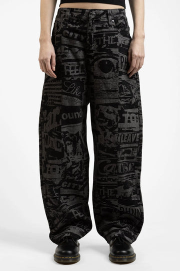 Wasted Paris Mind Casper Pant - Faded Black